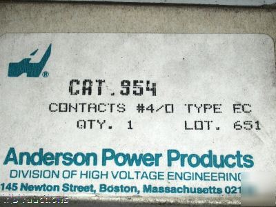 13 anderson power cat # 952 , 953 & 954 contacts 