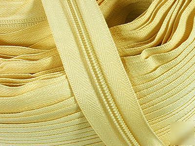 #5 nylon coil continuous zipper chain 100YD (805) beige
