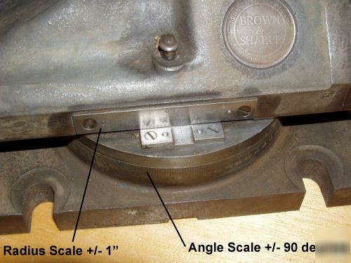 Brown & sharpe radius & angle grinding wheel dresser