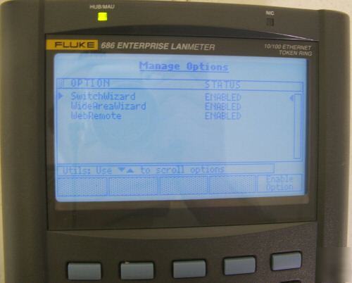 Fluke networks 686 enterprise lanmeter CAT5 cable test