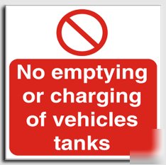 No emp/charg.of veh. sign-s.rigid-300X300MM(pr-051-rl)