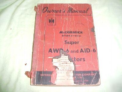 Owners manual mccormick awd 6 + aid tractors