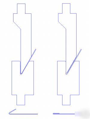 Press brake die tooling hemming set x 24