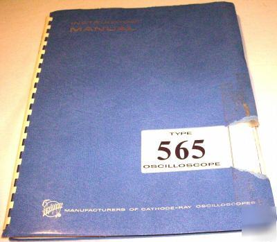 Tektronix type 565 oscilloscope instruction manual