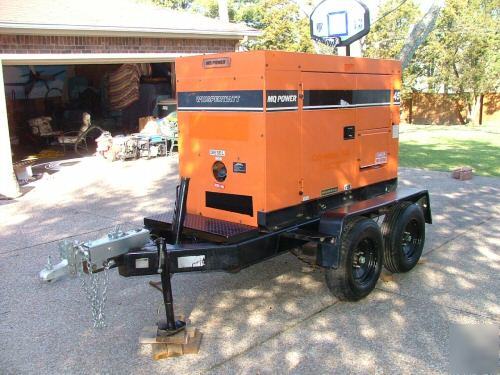 2000 multiquip 37 kw generator isuzu diesel trailer