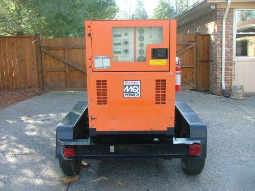 2000 multiquip 37 kw generator isuzu diesel trailer