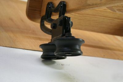 Cotterman 9' wooden rolling ladder...what a deal 