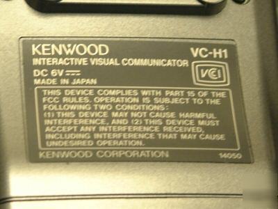 (2) kenwood vc-H1 visual communicators