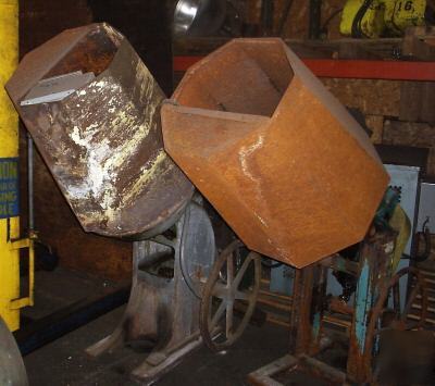 3 cu. ft. steel lined open end tumbling barrel