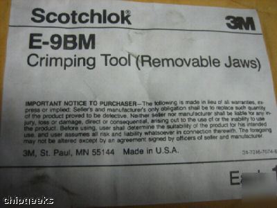 3M crimp tool e-9BM E9BM crimping scotchlok connectors