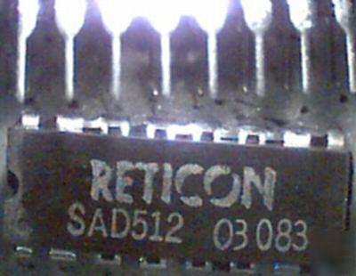 (4) SAD512 analog delay line (half of SAD1024),reticon 