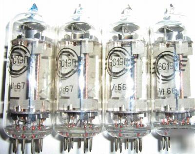 6S19P =svetlana = audiophile tubes lot of 4