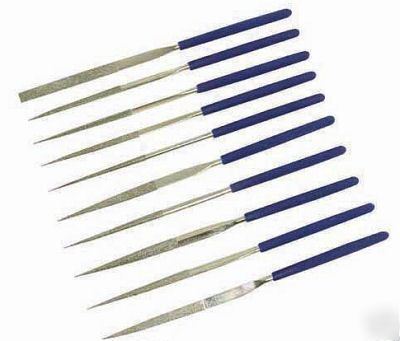Diamond needle file set - 10PC, model engineer, 