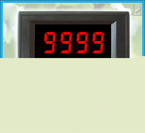 Digital red led panel timer clock time counter meter