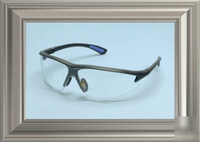 Elvex RX300 bifocal safety glasses, +1.0 diopter, 3 prs