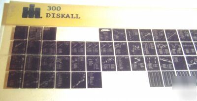 Ih 300 diskall parts book catalog microfiche manual