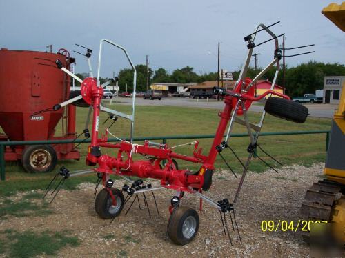 New hay tedder 4-basket hydraulic fold-up...brand 