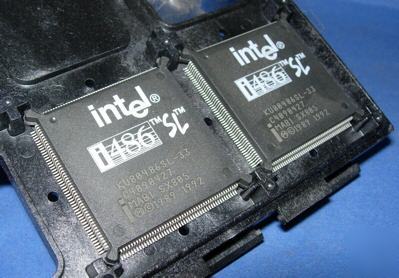 New intel I486SL KU80486SL-33 qfp cpu rare only 2 pcs