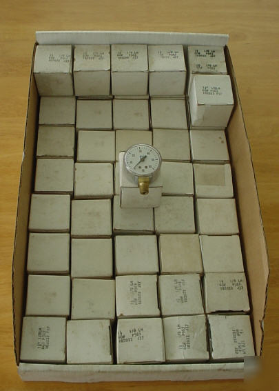 New lot of 9 u.s. gauge usg P563 0-60 psi utility gauge- 