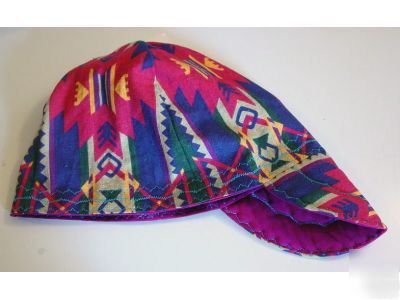 New sante fe western print welding hat 7 3/8