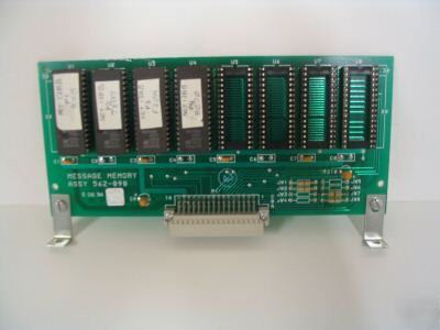 Simplex fire alarm model 4120 message memory 562-898