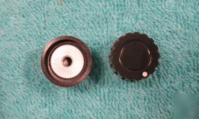 Tektronix oscilloscope knobs black 5/8 shaft 1/8