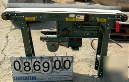 Used: hytrol belt conveyor, model ta. cloth belt 6-1/2
