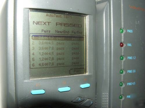 Wavetek lantek pro xl 1300NM fiber CAT5 cable certifier