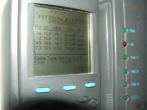Wavetek lantek pro xl 1300NM fiber CAT5 cable certifier