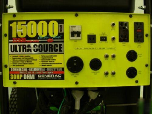 Generac ultra source model 04582 15,000 watt generator