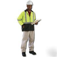 High visibility class 3 windbreaker jacket coat 