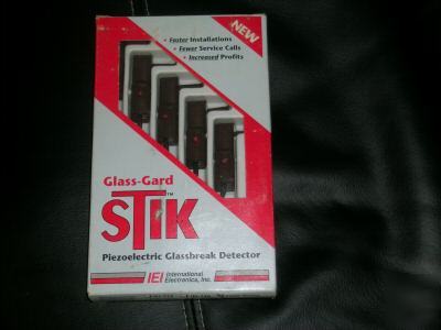Iei 735L glass-gard stik glassbreak detector box of 4 