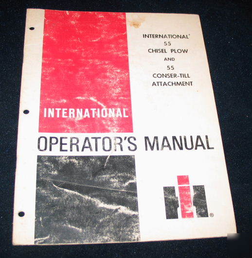 Ih intl harvester 55 chisel plow conser till attachment