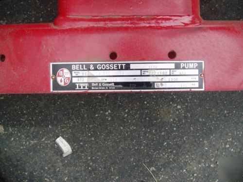 New bell & gossett series 1510 pump