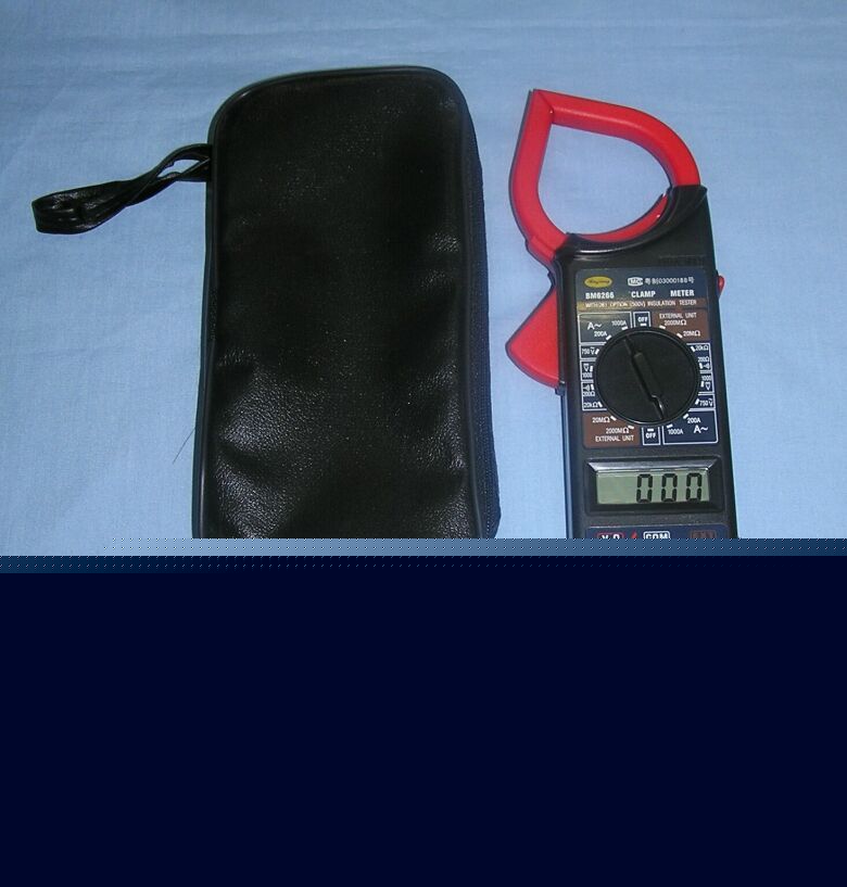 New digital clamp multimeter volt ohm amp multi tester 