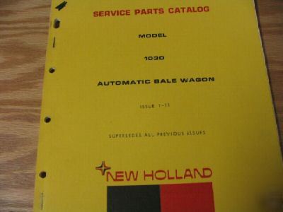 New holland 1030 bale wagon parts catalog manual