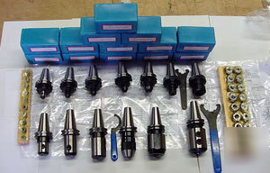 44 pcs. high speed balanced cat 40 cnc tooling kit
