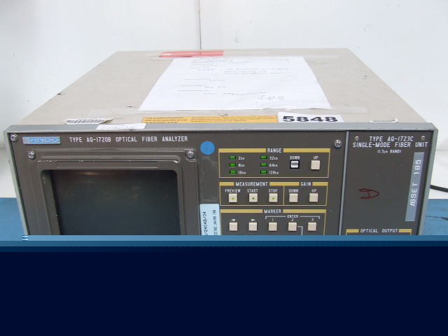Ando AQ1720B optical fibre analyser w/AQ1723C