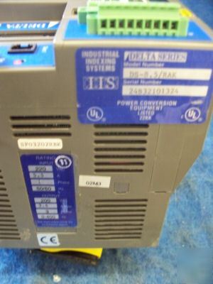 Industrial indexing system delta ds-8.5/rak motor drive