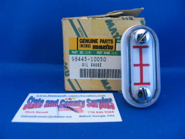 Komatsu part # 98445-10050 oil gauge