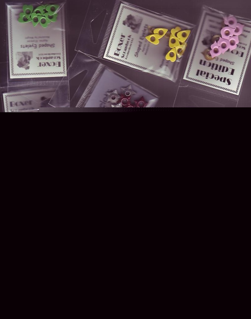 Mixed lot of eyelets various colors and styles