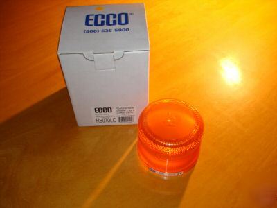 New ecco strobe light lens in box amber 