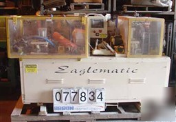 Used: eaglematic (pivot) double miter saw. blades 16