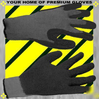 12PR med work gloves nitrile tough coated grip palm go 