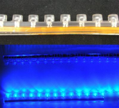 3,blue 24CM pvc neon light stripe 12V waterproof led 