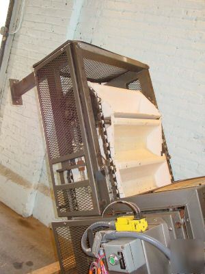 7 ft h smc plastic bucket elevator conveyor