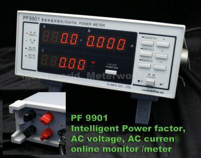 9901 intelligent power factor ac voltage current meter 
