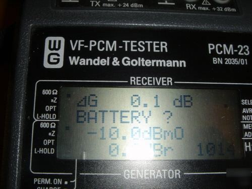 Acterna wandel pcm 23 vf-pcm tester 