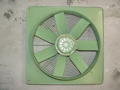Axial fan with wall plate and termnial box