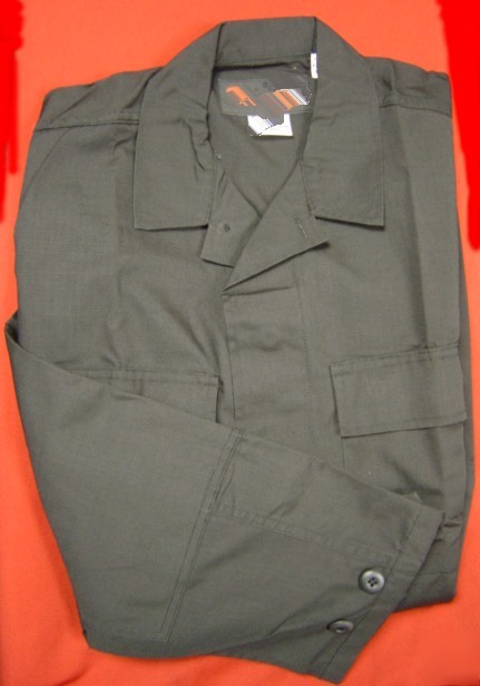 Bdu coat ripstop tactical jacket shirt black small reg